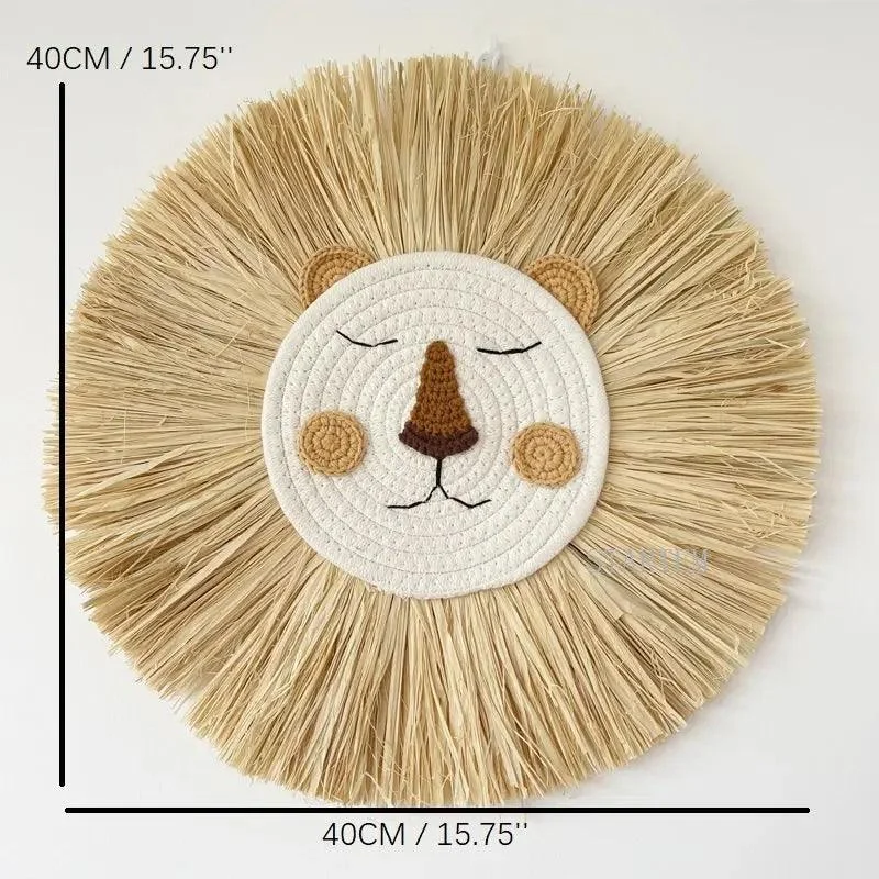 Handmade Lion wall decoration - Baby room - Ornament -  - #tag1#