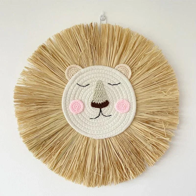 Handmade Lion wall decoration - Baby room - Ornament -  - #tag1#