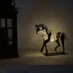 Handmade Metal Horse Sculpture Adonis tag1