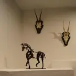 Handmade Metal Horse Sculpture Adonis tag1