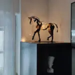 Handmade Metal Horse Sculpture Adonis tag1