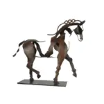 Handmade Metal Horse Sculpture Adonis tag1