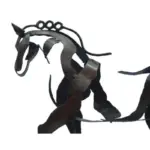 Handmade Metal Horse Sculpture Adonis tag1