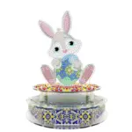 Handmade Point Diamond Halloween Decoration Music Box tag1