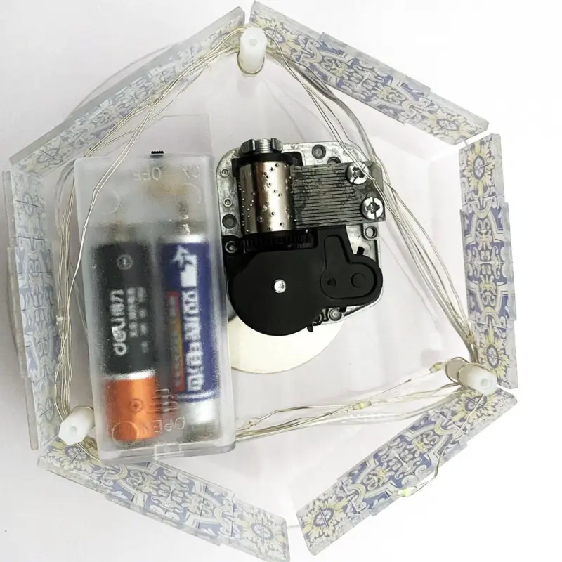 Handmade Point Diamond Halloween Decoration Music Box tag1