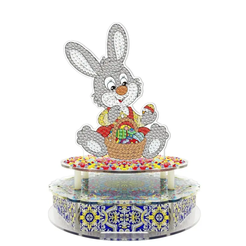 Handmade Point Diamond Halloween Decoration Music Box tag1