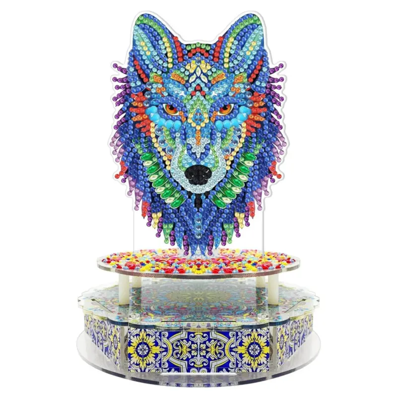 Handmade Point Diamond Halloween Decoration Music Box tag1