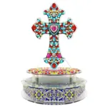 Handmade Point Diamond Halloween Decoration Music Box tag1