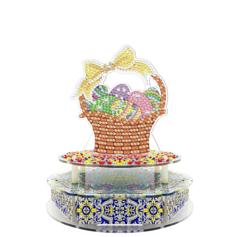 Handmade Point Diamond Halloween Decoration Music Box tag1