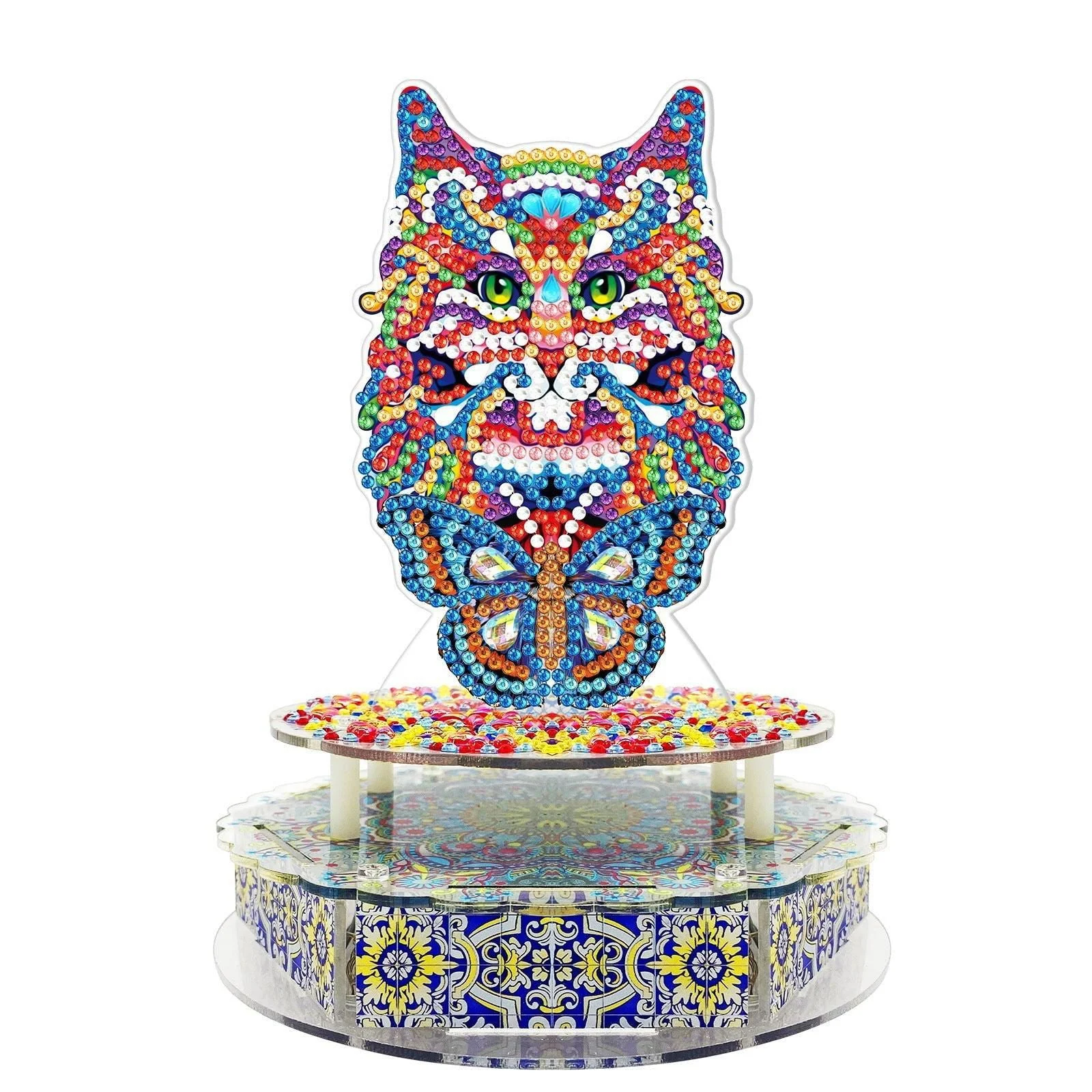 Handmade Point Diamond Halloween Decoration Music Box -  - #tag1#