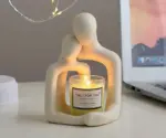 Handmade Romantic Ceramic Couple Lamp