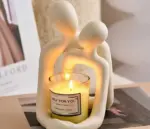 Handmade Romantic Ceramic Couple Lamp