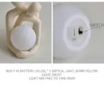 Handmade Romantic Ceramic Couple Lamp