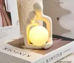 Handmade Romantic Ceramic Couple Lamp