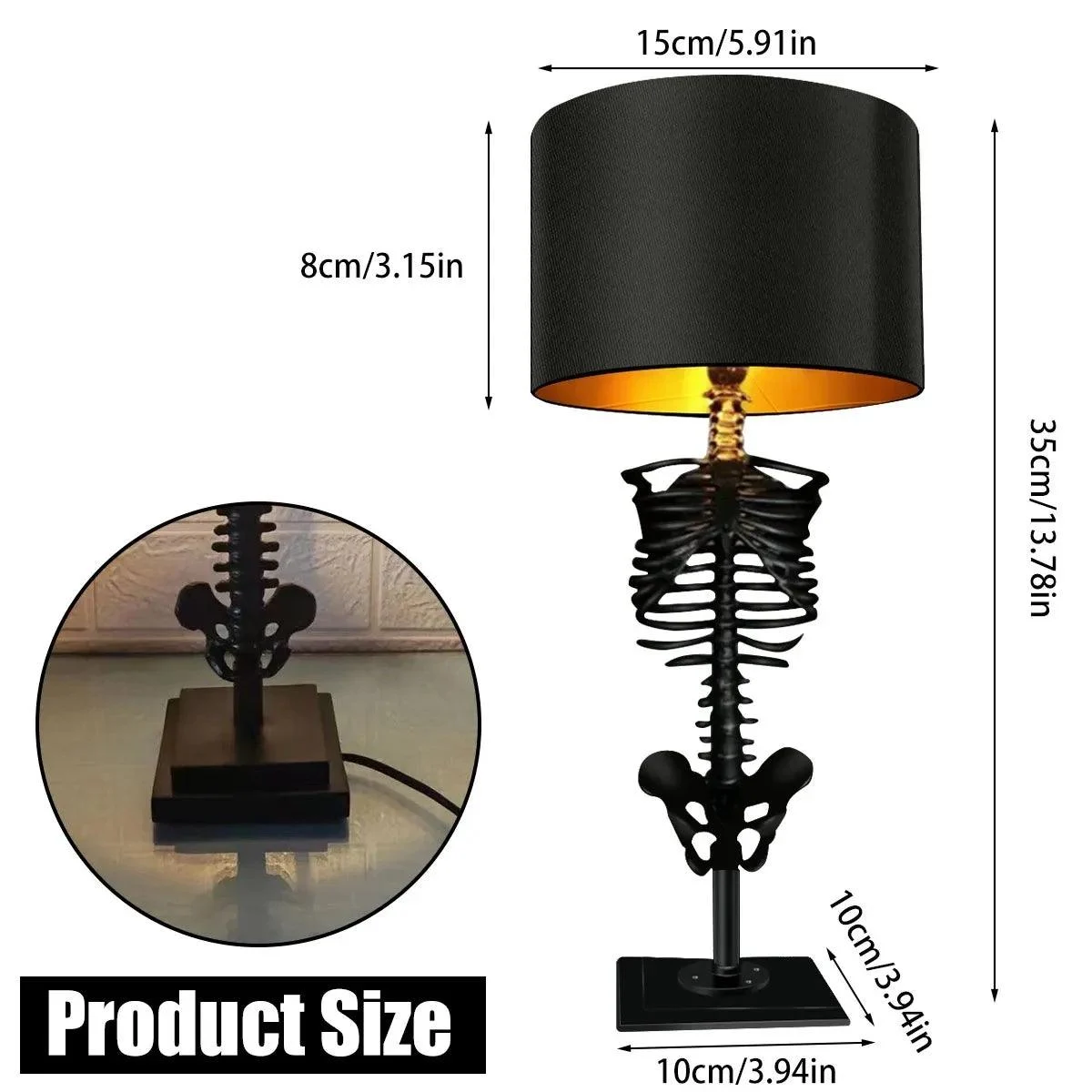 Handmade Skeleton Table Lamp -  - #tag1#