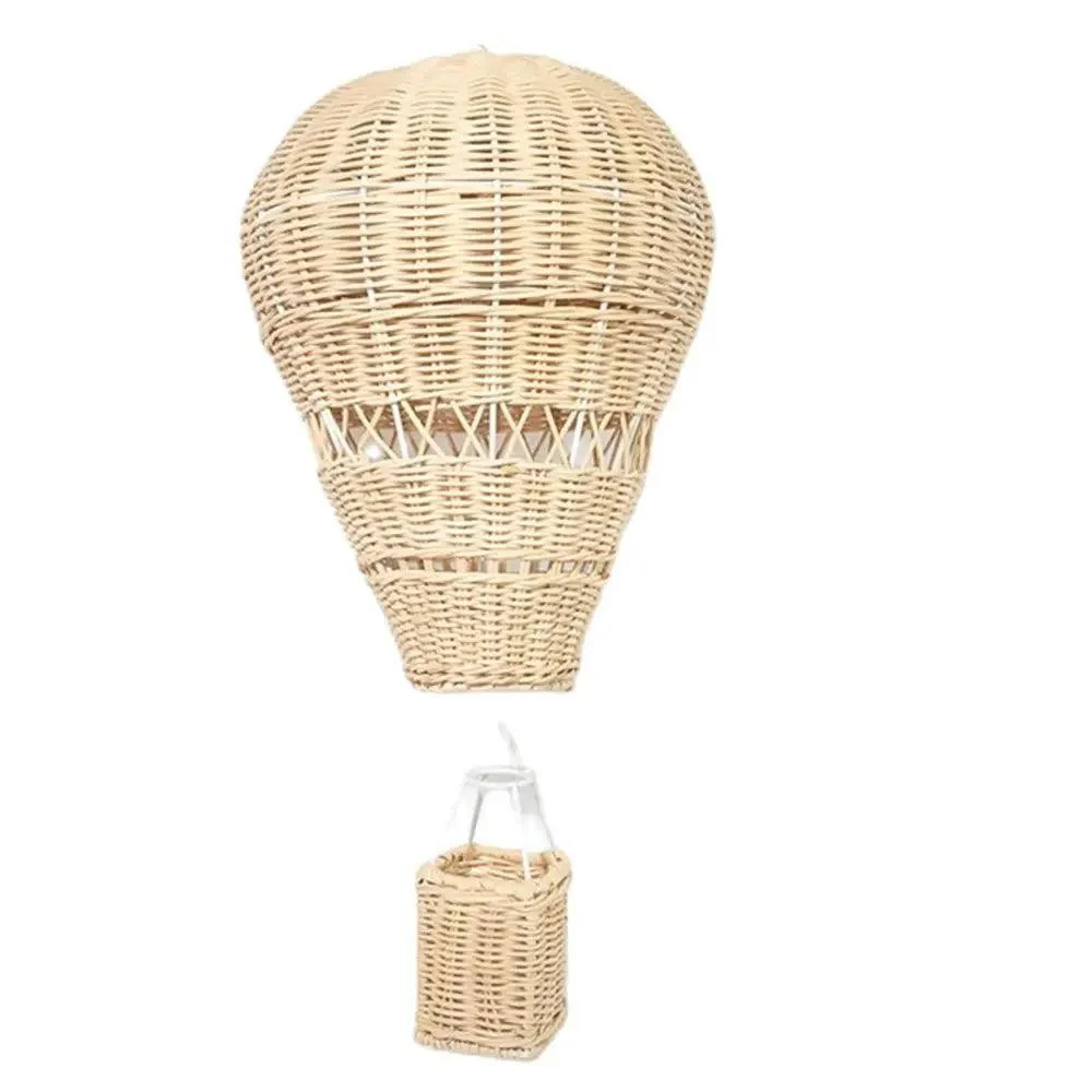 Handmade Wicker Hot Air Balloon - Natural Rattan - Decorative - 30cm x 22cm -  - #tag1#