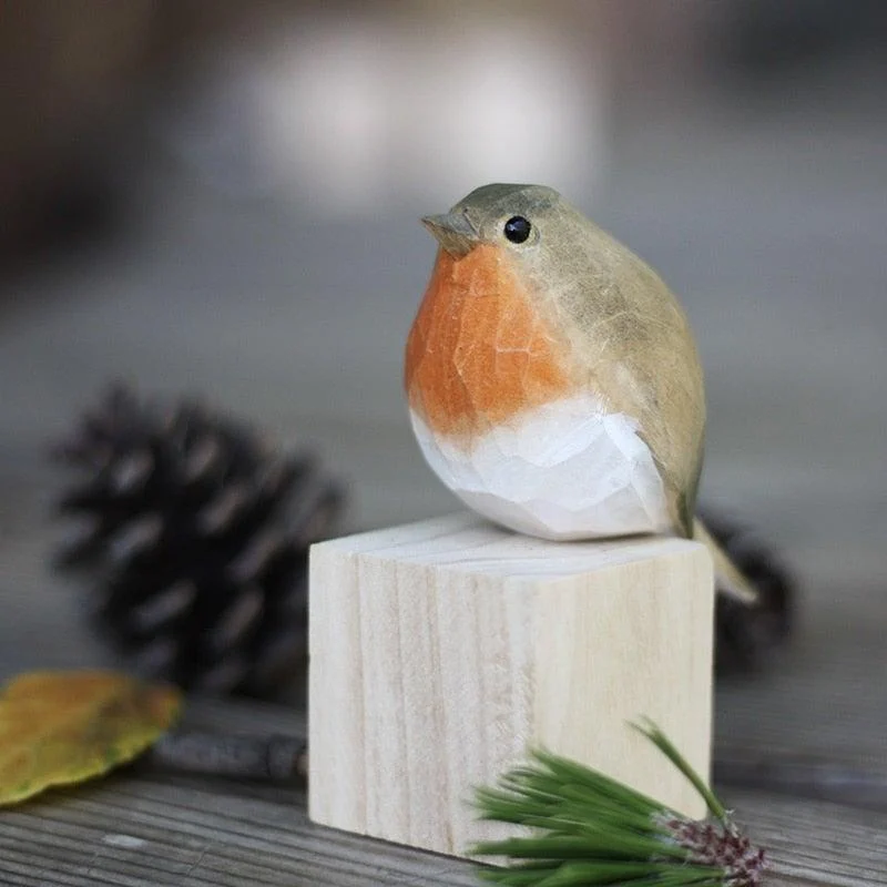 Handmade Wooden Birds - Vogely - Rustic Decoration - Unique Design -  - #tag1#