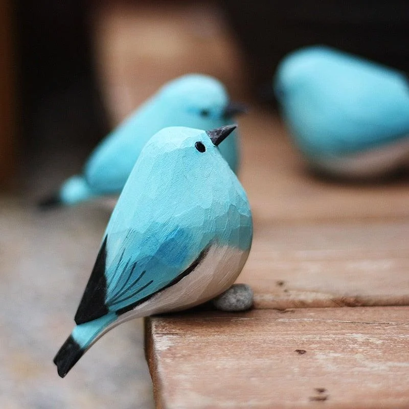 Handmade Wooden Birds - Vogely - Rustic Decoration - Unique Design -  - #tag1#