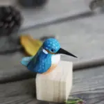 Handmade Wooden Birds Vogely Rustic Decoration Unique Design tag1