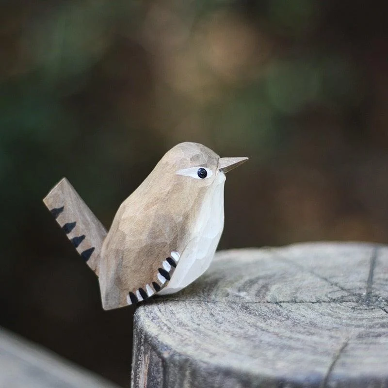 Handmade Wooden Birds - Vogely - Rustic Decoration - Unique Design -  - #tag1#