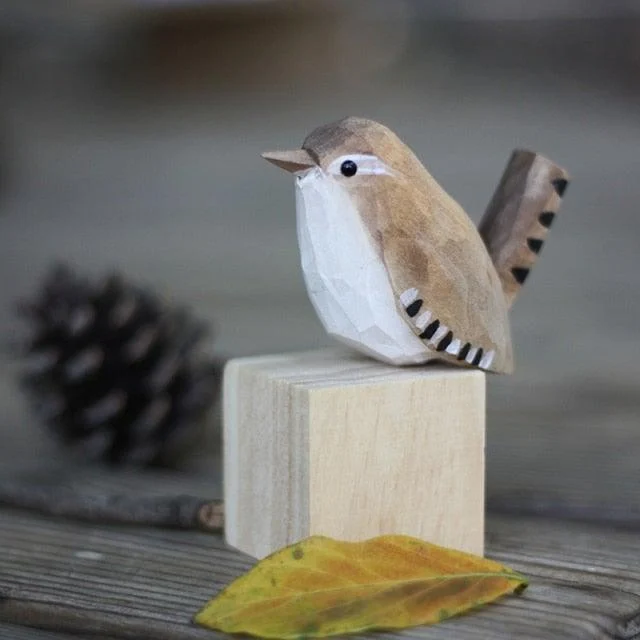 Handmade Wooden Birds - Vogely - Rustic Decoration - Unique Design -  - #tag1#