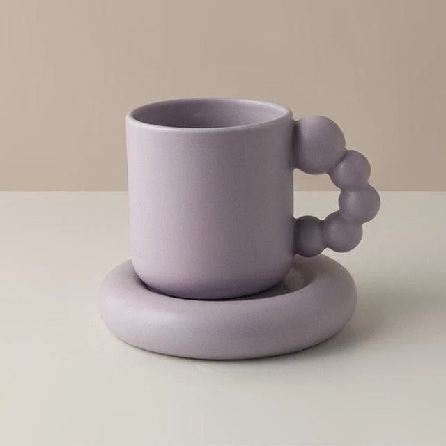 Handmade porcelain cup and plate -  - #tag1#