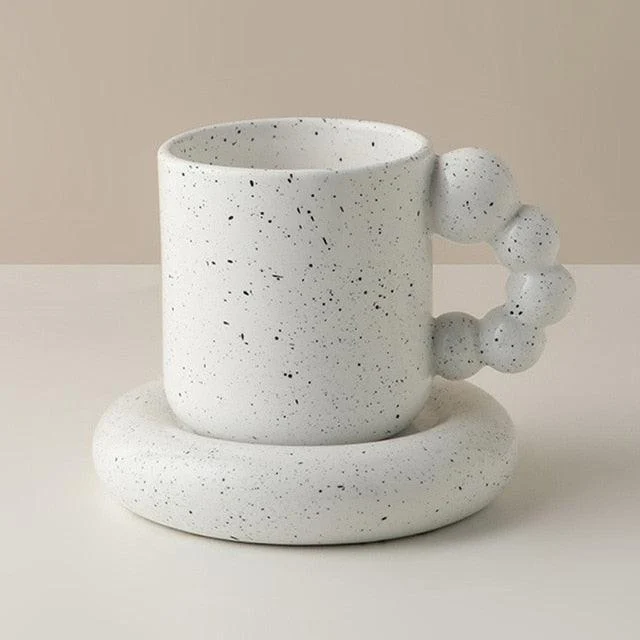 Handmade porcelain cup and plate -  - #tag1#