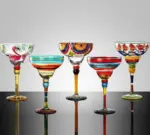 Handpaint_Magarita_Colored_Cocktail_Glasses_-_-4200738 Handpaint Magarita Colored Cocktail Glasses