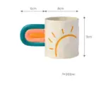Handpainted_Rainbow_Pottery_Mug_with_Big_Handle_-_-4200894 Handpainted Rainbow Pottery Mug with Big Handle