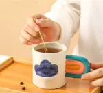 Handpainted_Rainbow_Pottery_Mug_with_Big_Handle_-_-4200918 Handpainted Rainbow Pottery Mug with Big Handle