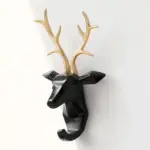 Hang Your Keys in Style with Animals Head Key Hook Wall Hanger Rack Holder Unique and Practical