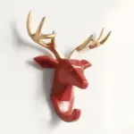 Hang Your Keys in Style with Animals Head Key Hook Wall Hanger Rack Holder Unique and Practical