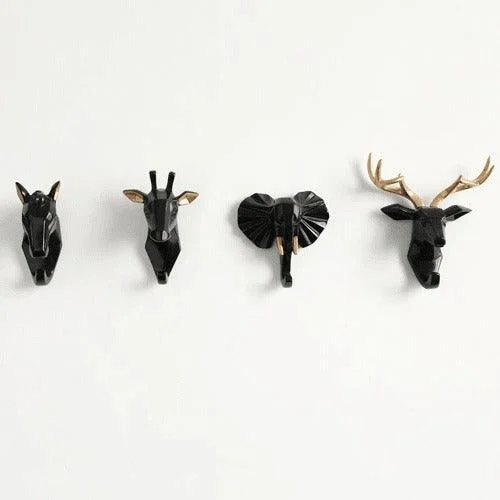 Hang Your Keys In Style With Animals Head Key Hook Wall Hanger Rack Holder Unique And Practical 3