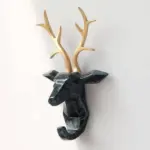Hang Your Keys in Style with Animals Head Key Hook Wall Hanger Rack Holder Unique and Practical