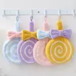 Hangable Lollipop Cute Children Hand Towel tag1