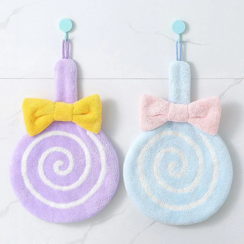 Hangable Lollipop Cute Children Hand Towel -  - #tag1#