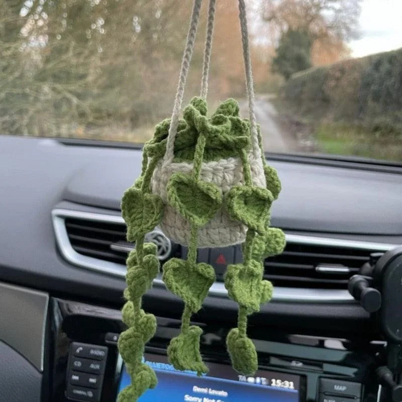 Hanging Crochet Plants - 
