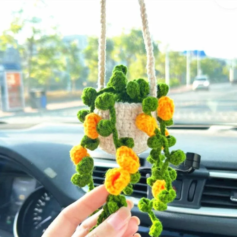 Hanging Crochet Plants -