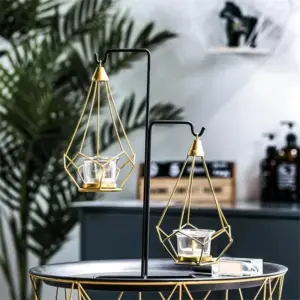 Hanging Diamond Candle Holder