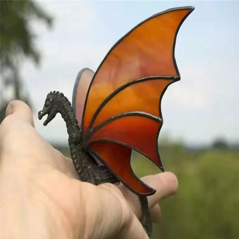 Hanging Dragon Stained Suncatcher Handmade Glass Window Decoration -  - #tag1#
