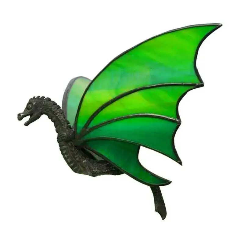 Hanging Dragon Stained Suncatcher Handmade Glass Window Decoration tag1