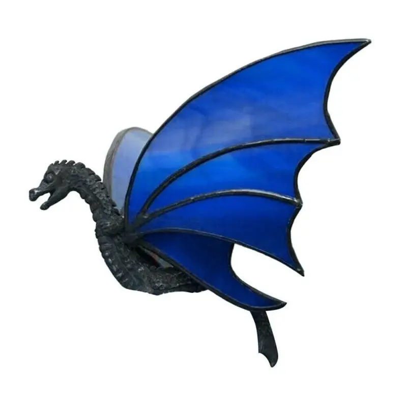 Hanging Dragon Stained Suncatcher Handmade Glass Window Decoration tag1