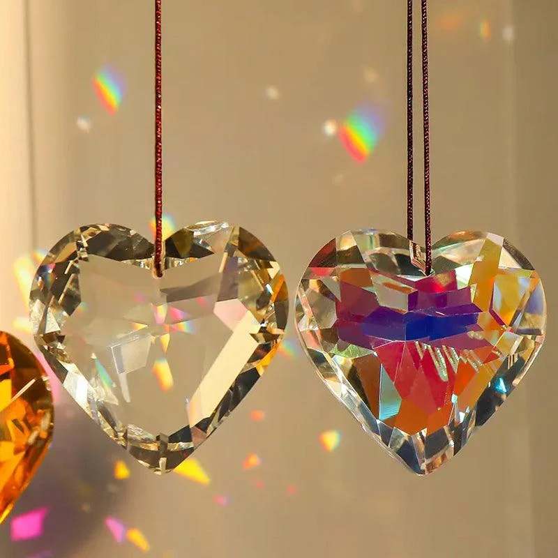 Hanging Heart Suncatcher Prism Crafts -  - #tag1#
