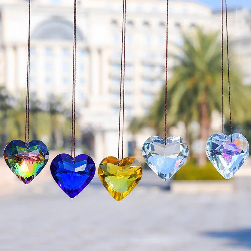 Hanging Heart Suncatcher Prism Crafts -  - #tag1#