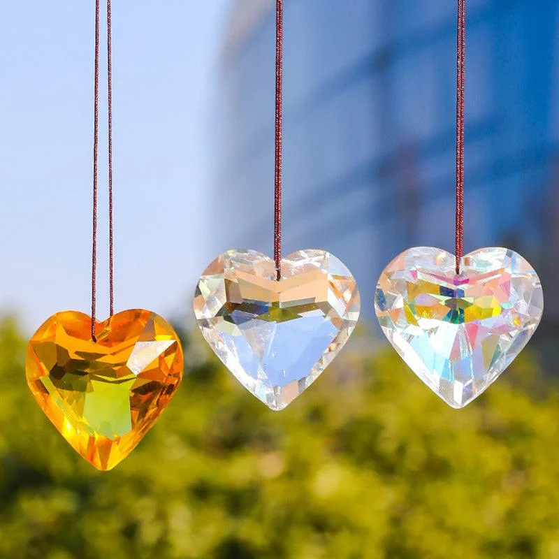 Hanging Heart Suncatcher Prism Crafts -  - #tag1#