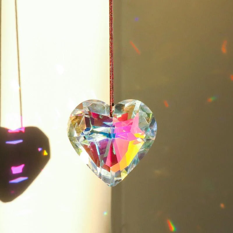 Hanging Heart Suncatcher Prism Crafts -  - #tag1#