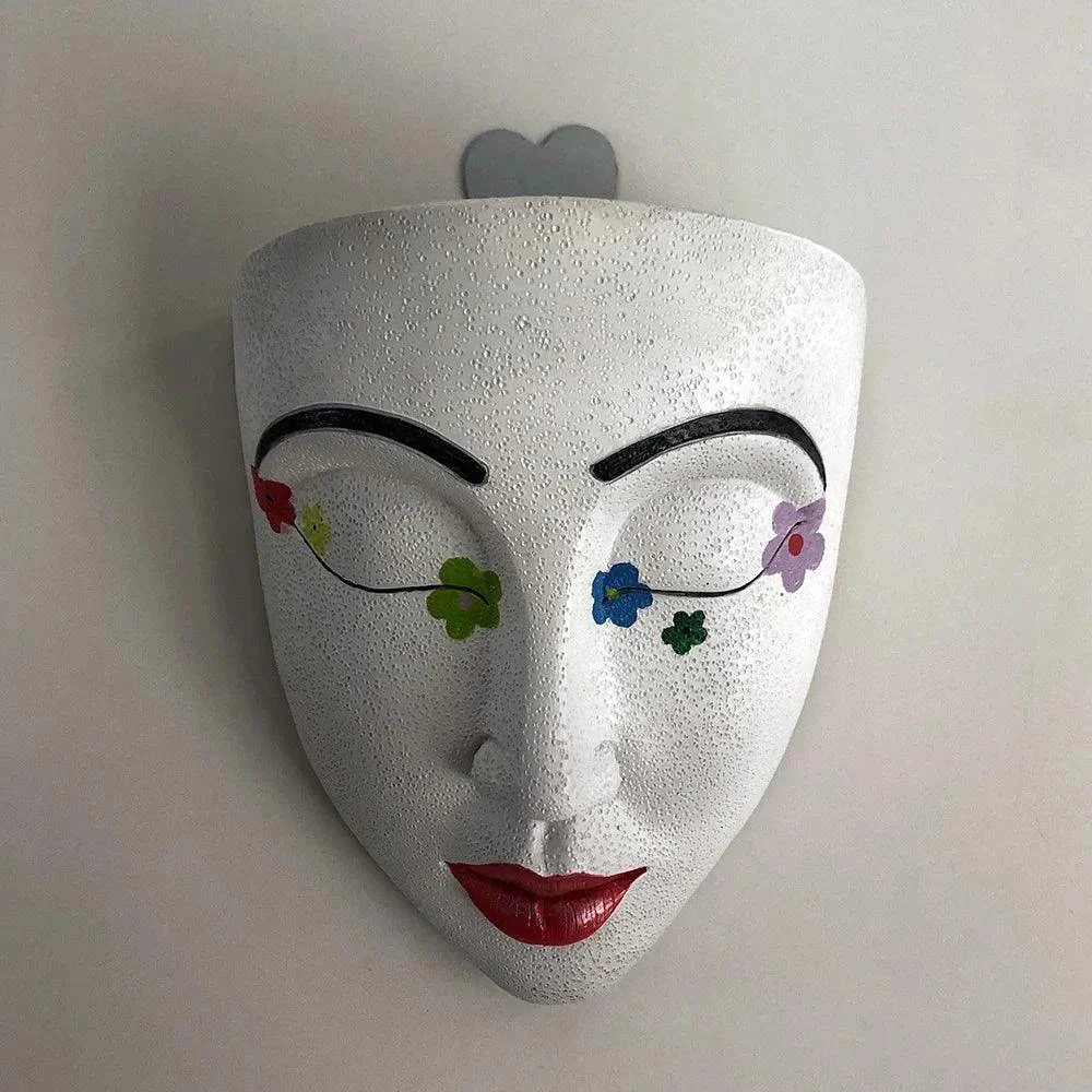 Hanging Plant Pot - Visage - Resin Human Face - Wall Decoration -  - #tag1#