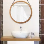 Hanging Round Mirror tag1