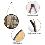 Hanging Round Mirror tag1