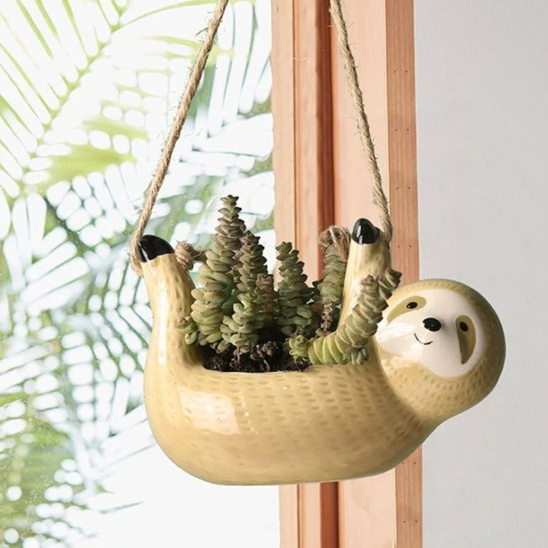 Hanging Sloth Planter -